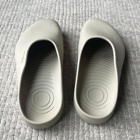 Men’s Balenciaga Logo Pool Closed Clog Beige Size EU 43/US 10 - Picture 7 of 10